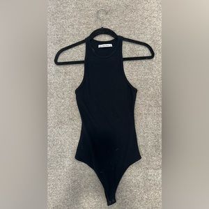 Abercrombie & Fitch Black Ribbed Bodysuit